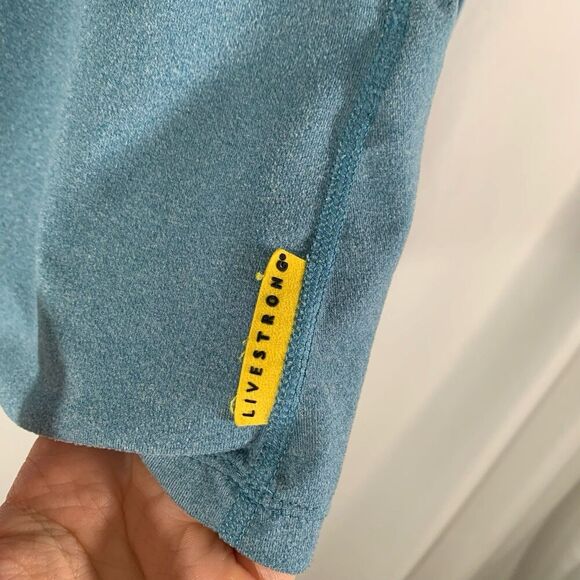 Livestrong Nike Jacket Women's Large Blue 1/4 Zip Long Sleeve Turtleneck - Picture 2 of 13